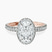 Pre-Designed 18kt Rose Gold Klarissa Halo Lab Diamond Eternity Ring