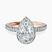 Pre-Designed 10kt Rose Gold Klarissa Halo Lab Diamond Eternity Ring
