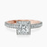 Pre-Designed 10kt Rose Gold Klarissa Halo Lab Diamond Eternity Ring