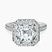 Pre-Designed Platinum Klarissa Halo Lab Diamond Eternity Ring