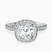 Pre-Designed Platinum Victoria Beckham Halo Lab Diamond Eternity Ring