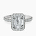Pre-Designed Platinum Victoria Beckham Halo Lab Diamond Eternity Ring