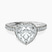 Pre-Designed Platinum Klarissa Halo Lab Diamond Eternity Ring
