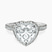 Pre-Designed Platinum Victoria Beckham Halo Lab Diamond Eternity Ring