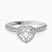 Pre-Designed Platinum Klarissa Halo Lab Diamond Eternity Ring