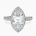 Pre-Designed Platinum Victoria Beckham Halo Lab Diamond Eternity Ring