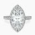 Pre-Designed 10kt White Gold Klarissa Halo Lab Diamond Eternity Ring