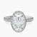 Pre-Designed Platinum Victoria Beckham Halo Lab Diamond Eternity Ring