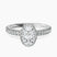 Pre-Designed Platinum Klarissa Halo Lab Diamond Eternity Ring