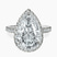 Pre-Designed Platinum Klarissa Halo Lab Diamond Eternity Ring