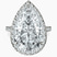 Pre-Designed Platinum Klarissa Halo Lab Diamond Eternity Ring