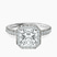 Pre-Designed Platinum Victoria Beckham Halo Lab Diamond Eternity Ring