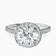 10kt White Gold Klarissa Halo Lab Diamond Eternity Ring