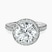 Pre-Designed Platinum Klarissa Halo Lab Diamond Eternity Ring
