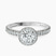 Pre-Designed 10kt White Gold Klarissa Halo Lab Diamond Eternity Ring