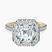 Pre-Designed 10kt Yellow Gold Klarissa Halo Lab Diamond Eternity Ring