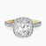 Pre-Designed 18kt Yellow Gold Victoria Beckham Halo Lab Diamond Eternity Ring