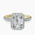 Pre-Designed 18kt Yellow Gold Victoria Beckham Halo Lab Diamond Eternity Ring