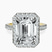 Pre-Designed 10kt Yellow Gold Klarissa Halo Lab Diamond Eternity Ring