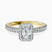 Pre-Designed 10kt Yellow Gold Klarissa Halo Lab Diamond Eternity Ring