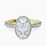 Pre-Designed 18kt Yellow Gold Klarissa Halo Lab Diamond Eternity Ring