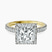 Pre-Designed 18kt Yellow Gold Victoria Beckham Halo Lab Diamond Eternity Ring