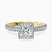 Pre-Designed 10kt Yellow Gold Klarissa Halo Lab Diamond Eternity Ring