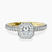 Pre-Designed 10kt Yellow Gold Klarissa Halo Lab Diamond Eternity Ring