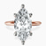 Pre-Designed 10kt Rose Gold Alora Six Prong Solitaire Lab Diamond Ring