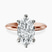 Pre-Designed 18kt Rose Gold Alora Six Prong Solitaire Lab Diamond Ring