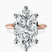 Pre-Designed 10kt Rose Gold Alora Six Prong Solitaire Lab Diamond Ring