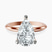 Pre-Designed 14kt Rose Gold Alora Six Prong Solitaire Lab Diamond Ring