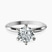 Pre-Designed 14kt White Gold Alora Six Prong Solitaire Lab Diamond Ring