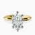 Alora Six Prong Solitaire Lab Diamond Engagement Ring in 14ct Yellow Gold