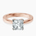 Jannel Tapering Solitaire Lab Diamond Engagement Ring in 10kt Rose Gold