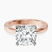 Pre-Designed 14kt Rose Gold Jannel Tapering Solitaire Lab Diamond Ring