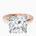 Pre-Designed 14kt Rose Gold Jannel Tapering Solitaire Lab Diamond Ring