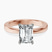 Jannel Tapering Solitaire Lab Diamond Engagement Ring in 10kt Rose Gold