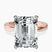Pre-Designed 14kt Rose Gold Jannel Tapering Solitaire Lab Diamond Ring
