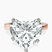 Pre-Designed 14kt Rose Gold Jannel Tapering Solitaire Lab Diamond Ring