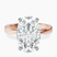 Pre-Designed 14kt Rose Gold Jannel Tapering Solitaire Lab Diamond Ring