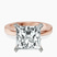 Pre-Designed 14kt Rose Gold Jannel Tapering Solitaire Lab Diamond Ring