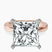 Pre-Designed 14kt Rose Gold Jannel Tapering Solitaire Lab Diamond Ring
