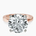 Pre-Designed 14kt Rose Gold Jannel Tapering Solitaire Lab Diamond Ring