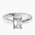 Pre-Designed 10kt White Gold Jannel Tapering Solitaire Lab Diamond Ring