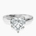 Pre-Designed 10kt White Gold Jannel Tapering Solitaire Lab Diamond Ring