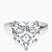 Pre-Designed Platinum Jannel Tapering Solitaire Lab Diamond Ring