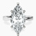 Pre-Designed Platinum Jannel Tapering Solitaire Lab Diamond Ring