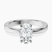 Pre-Designed Platinum Jannel Tapering Solitaire Lab Diamond Ring