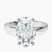 Pre-Designed 18kt White Gold Jannel Tapering Solitaire Lab Diamond Ring